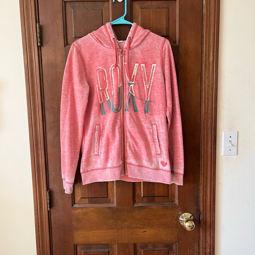 Roxy zip up hooded sweatshirt